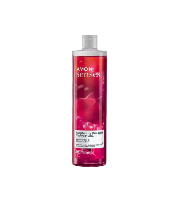 ژل دوش میوهای آون (Avon) با رایحه تمشک و انگور سیاه