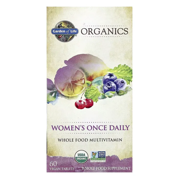 مولتی ویتامین گاردن آف لایف زنان Organics, Women's Once Daily Garden of Life