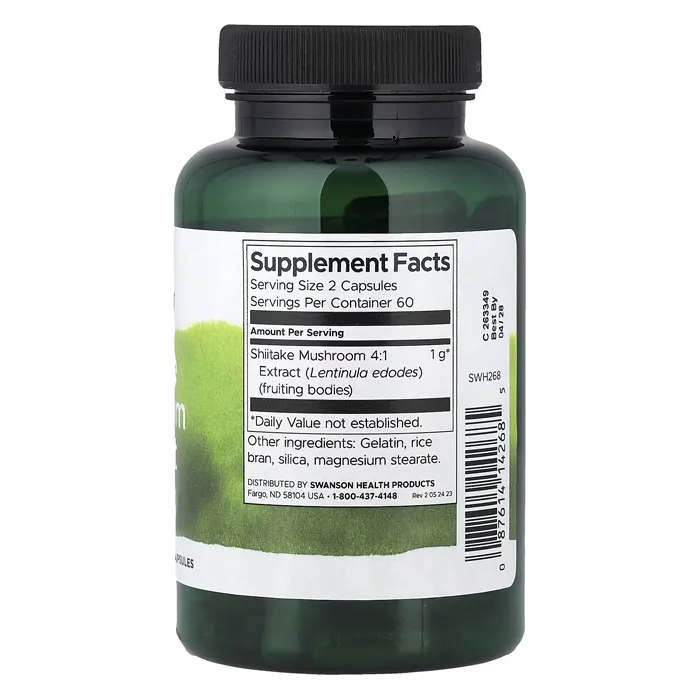مکمل Shiitake Mushroom Extract از برند Swanson