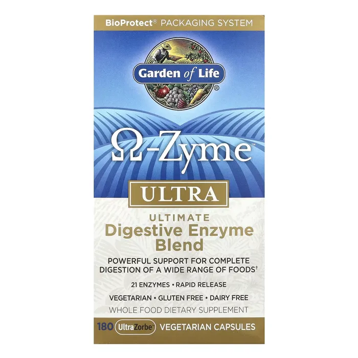 قرص دایجستیو خارجی گاردن آف لایف O-Zyme Ultra Garden of Life