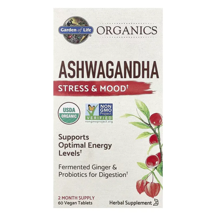 مکمل آشواگاندا گاردن آف لایف Organics Ashwagandha Garden of Life