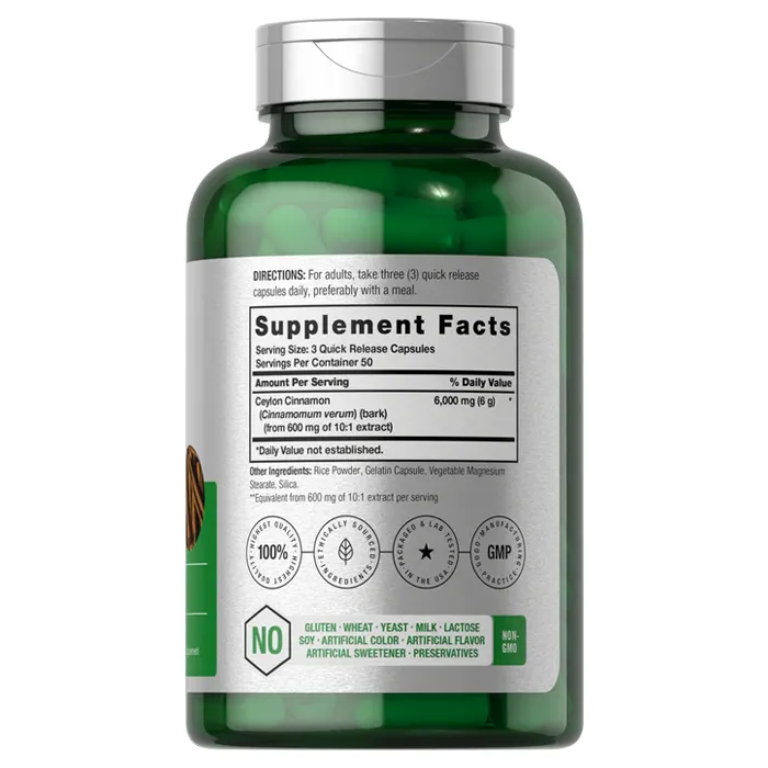 قرص سینامون هورباچ Cinnamon 6000mg Horbaach