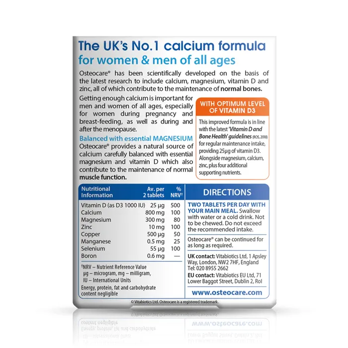 مکمل Osteocare Original از برند Vitabiotics