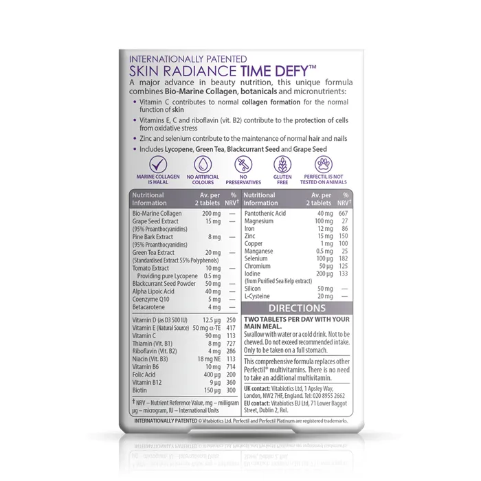 کپسول پرفکتیل پلاتینیوم رادیانس ویتابیوتیکس (Perfectil Platinum Radiance Vitabiotics )