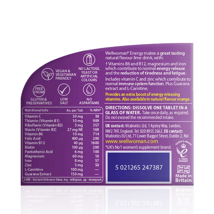 مکمل Wellwoman Energy از برند Vitabiotics
