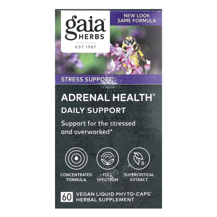 مکمل غدد فوق کلیوی گایا هربز Adrenal Health Gaia Herbs