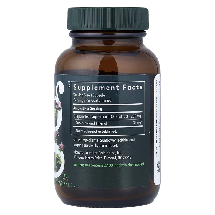 قرص روغن اورگانو گایا هربز Oil of Oregano Gaia Herbs