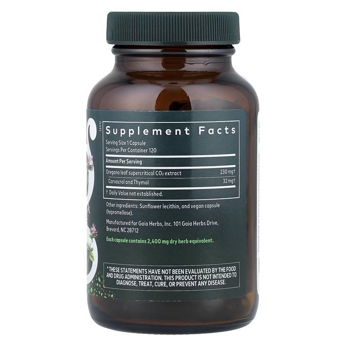 قرص روغن اورگانو گایا هربز Oil of Oregano Gaia Herbs