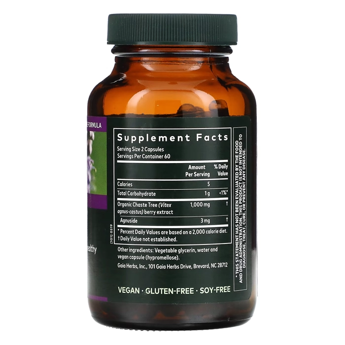 کپسول گیاهی حمایت از سلامت هورمونی بانوان گایا هربز Vitex Berry Gaia Herbs