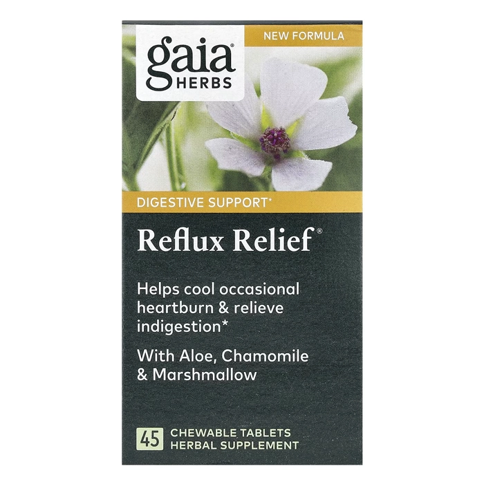 قرص رفلاکس معده گیاهی گایا هربزReflux Relief Gaia Herbs