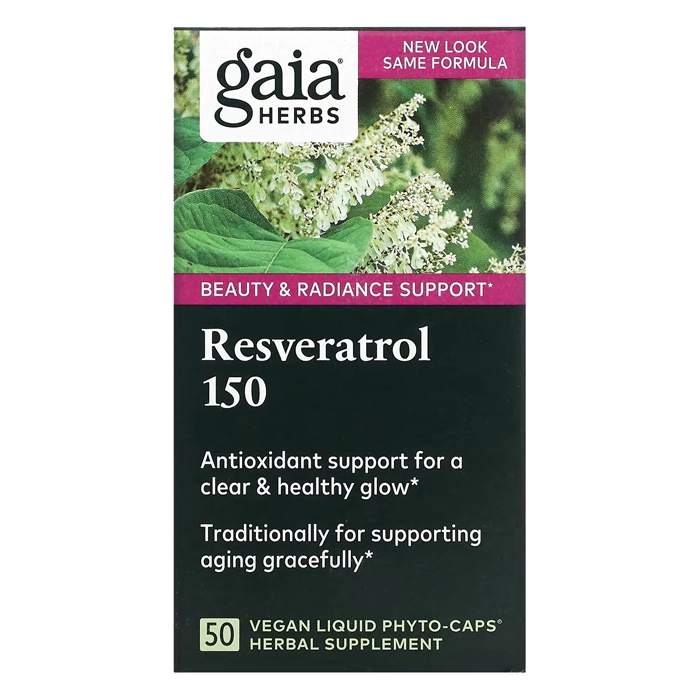کپسول رزوراترول گایا هربز Resveratrol 150 Gaia Herbs