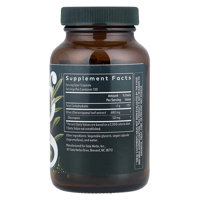 قرص آنتی اکسیدان گایا هربز Olive Leaf Gaia Herbs