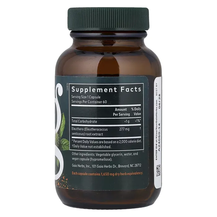 قرص ریشه الوترئو گایا هربز Eleuthero Root Gaia Herbs