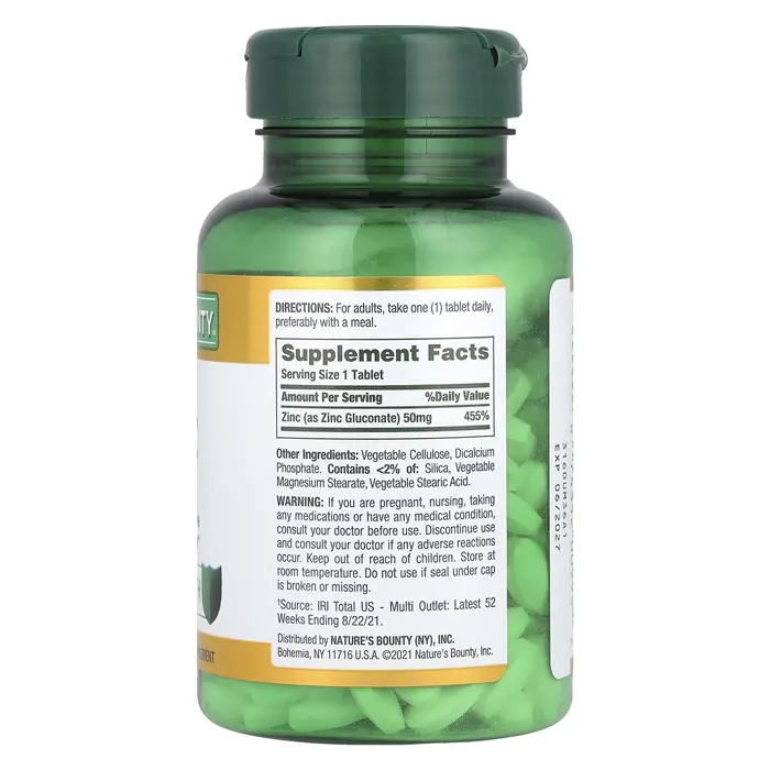 قرص زینک نیچرزبونتی اصل Zinc Nature's Bounty