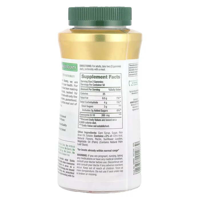 کپسول coq10 نیچرزبونتی اصل CoQ-10 Gummies, Peach Mango Nature's Bounty