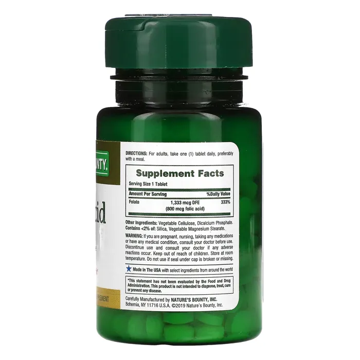 مکمل Folic Acid از برند Nature's Bounty