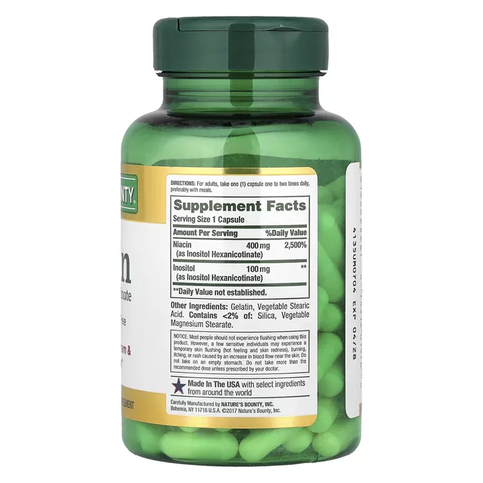 نیاسین بدون فلاش (ویتامین B3) نیچرزبونتی Niacin, Flush Free Nature's Bounty