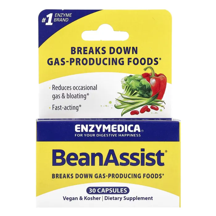 قرص ضدنفخ گیاهی انزایم‌دیکا BeanAssist Enzymedica