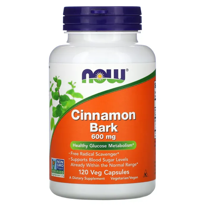 کپسول گیاهی دارچین ناو NOW Foods, Cinnamon Bark