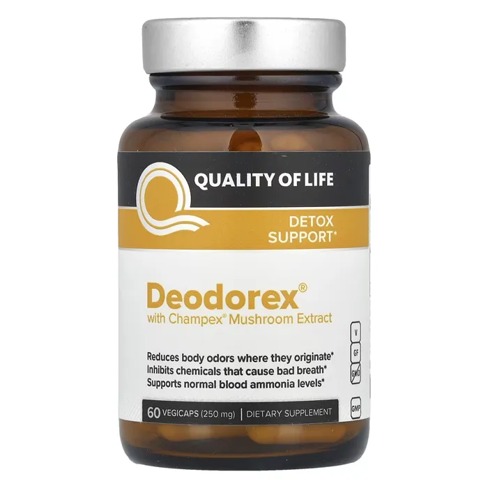 مکمل Deodorex با عصاره قارچ Champex از برند Quality of Life