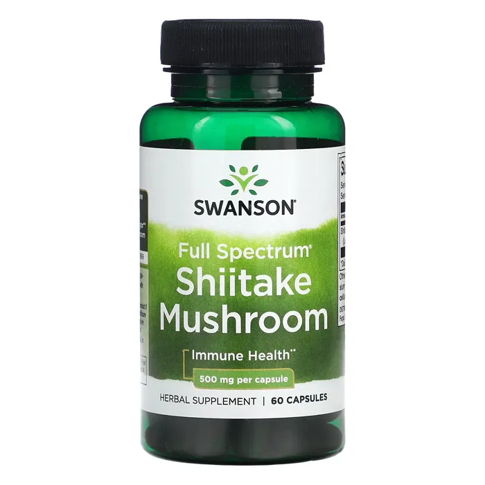 قرص شیتاکه خارجی سوانسون Full Spectrum Shiitake Mushroom Swanson