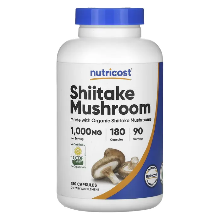 کپسول شیتاکه ماشروم نوتری کاست Shiitake Mushroom Nutricost