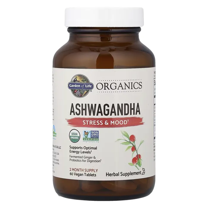مکمل آشواگاندا گاردن آف لایف Organics Ashwagandha Garden of Life