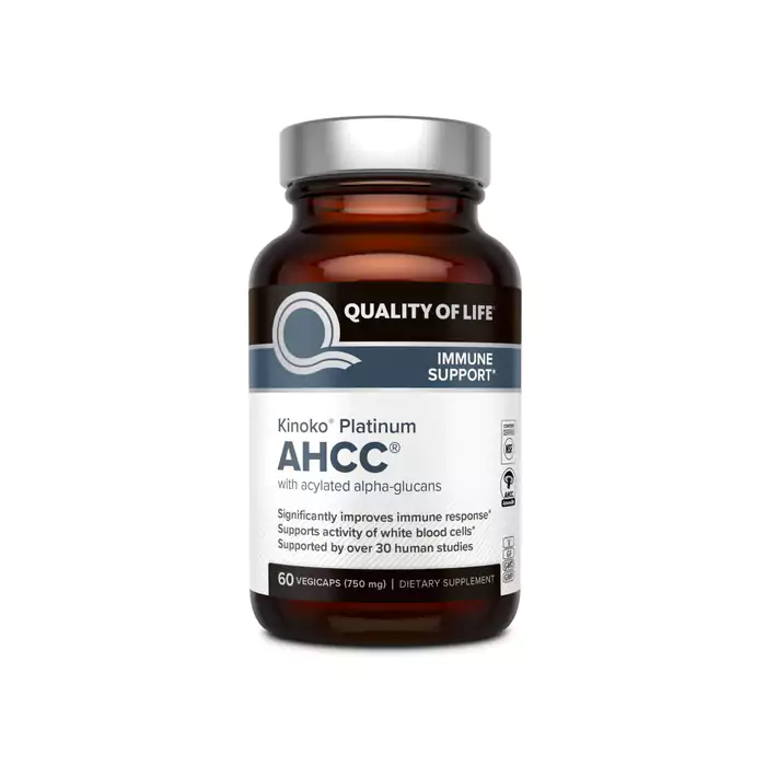 مکمل Kinoko Platinum AHCC از برند Quality of Life