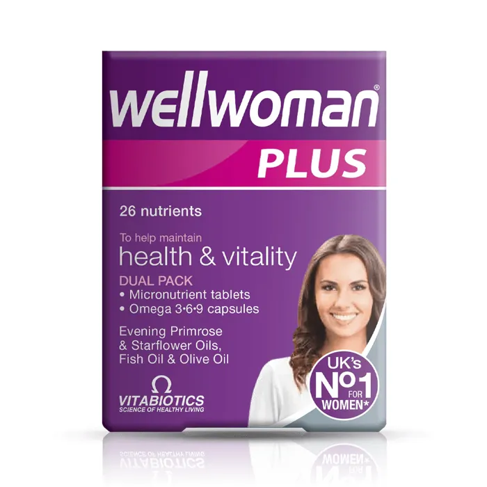 قرص امگا 3 برای بانوان ویتابیوتیکس Wellwoman Plus Omega 3-6-9 Vitabiotics