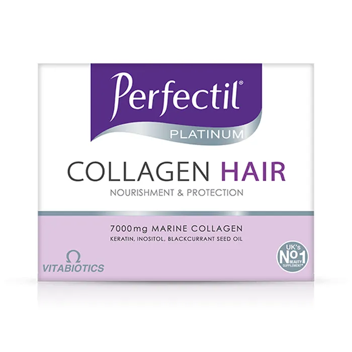 مکمل Perfectil Platinum Collagen Hair Drink از برند Vitabiotics