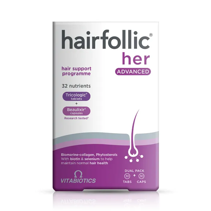 مکمل Hairfollic Her Advanced از برند Vitabiotics