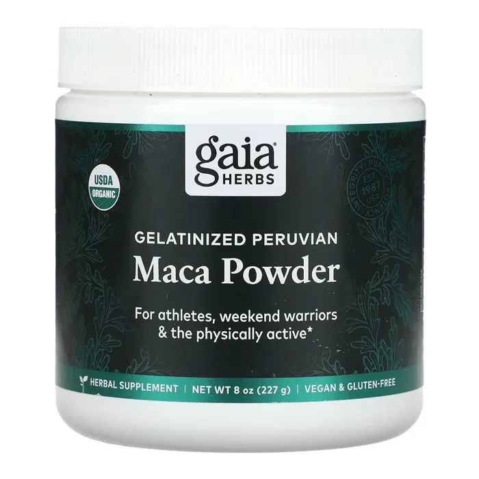 پودر ماکا اصل گایا هربز Gelatinized Peruvian Maca Powder Gaia Herbs