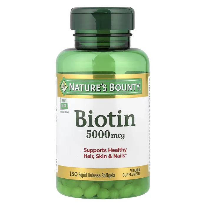مکمل بیوتین 5,000 میکروگرم از برند Nature's Bounty