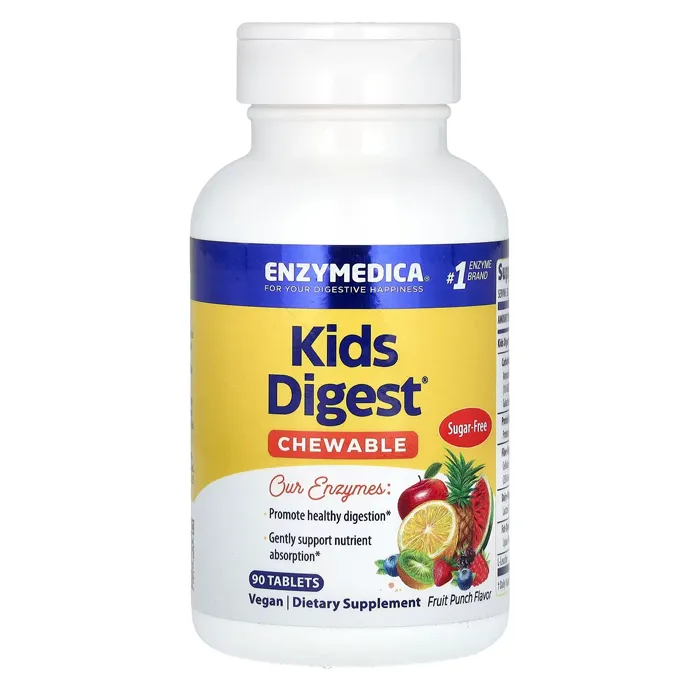 مکمل سلامت گوارش کودکان انزایم‌دیکا Kids Digest, Fruit Punch Enzymedica