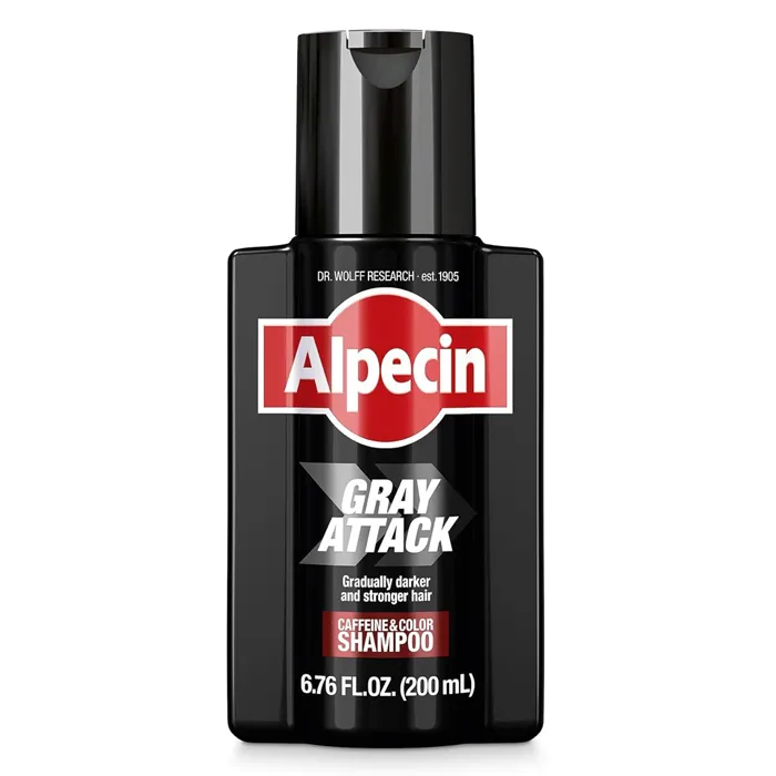 شامپو کافئین و رنگ Gray Attack از برند آلپسین