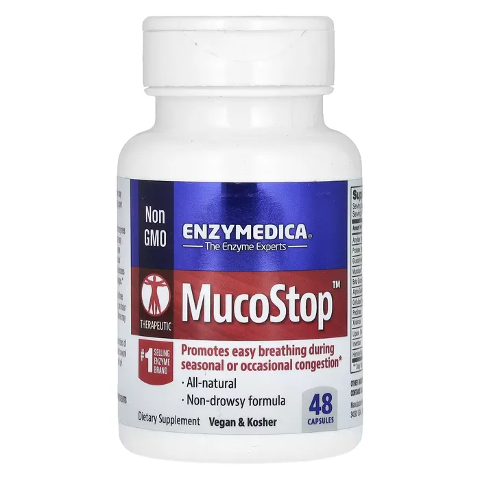 قرص پاکساری ریه انزایم‌دیکا MucoStop Enzymedica
