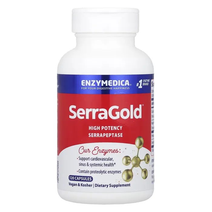 قرص ضد التهاب قوی گیاهی انزیمدیکا سراگلد SerraGold Enzymedica