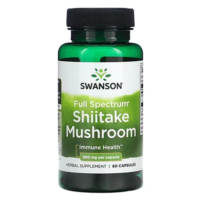 قرص شیتاکه خارجی سوانسون Full Spectrum Shiitake Mushroom Swanson