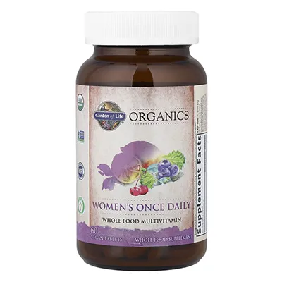مولتی ویتامین گاردن آف لایف زنان Organics, Women's Once Daily Garden of Life
