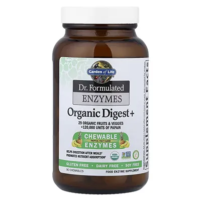 قرص آنزیم گوارش میوه‌ای گاردن آف لایف Dr. Formulated Enzymes, Organic Digest+