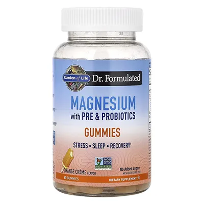منیزیم پروبیوتیک گاردن آف لایف Magnesium with Pre Probiotics Gummies Garden of Life