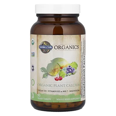 قرص کلسیم خارجی گاردن آف لایف Organics, Organic Plant Calcium Garden of Life