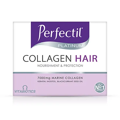 مکمل Perfectil Platinum Collagen Hair Drink از برند Vitabiotics