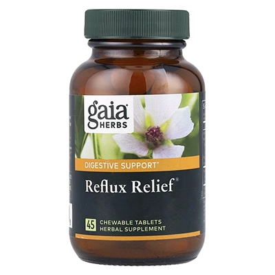 قرص رفلاکس معده گیاهی گایا هربزReflux Relief Gaia Herbs