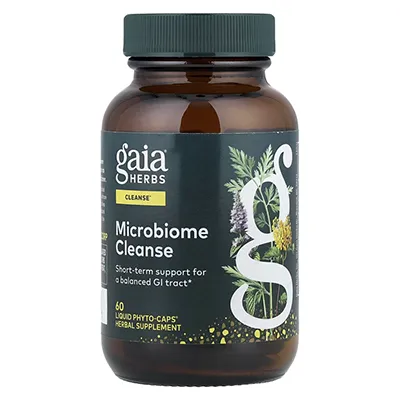قرص پروبیوتیک گایا هربز Microbiome Cleanse Gaia Herbs