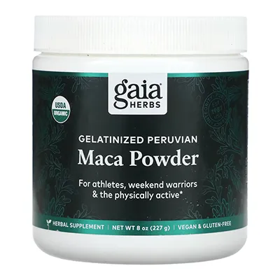 پودر ماکا اصل گایا هربز Gelatinized Peruvian Maca Powder Gaia Herbs