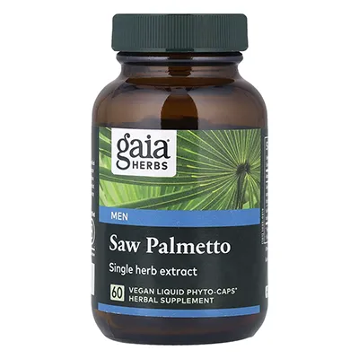 مکمل برای سلامت پروستات گایا هربز Saw Palmetto for Men Gaia Herbs