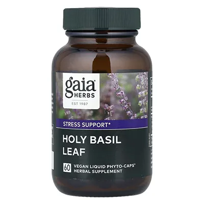 ریحان مقدس (Holy Basil) گایا هربز Holy Basil Leaf Gaia Herbs