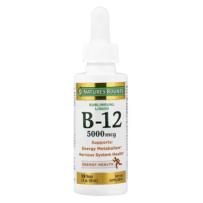 مایع زیرزبانی B-12، 5,000 mcg از برند Nature's Bounty