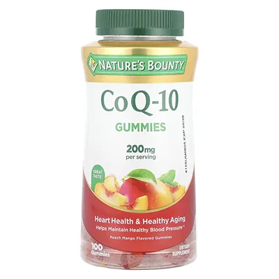 کپسول coq10 نیچرزبونتی اصل CoQ-10 Gummies, Peach Mango Nature's Bounty